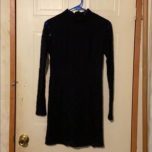 Black mini dress for the evening